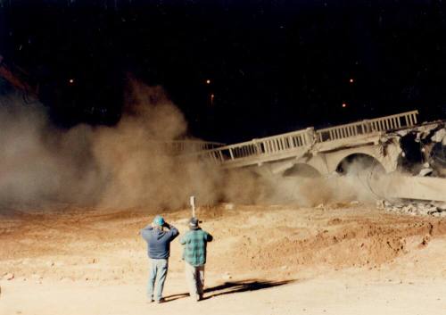 Ash Avenue Bridge demolition
