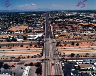 Aerial photo of Apache & Price -- shoot directly east of Price, both sides of Apache