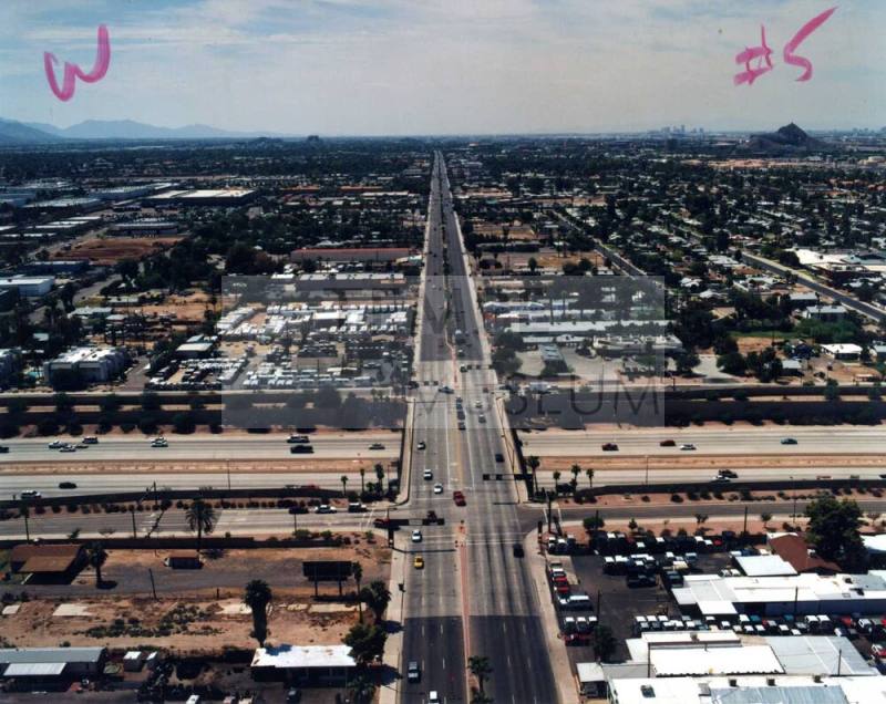 Aerial photo of Apache & Price -- shoot directly west of Price, both sides of Apache