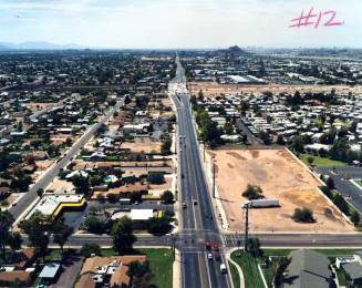 Aerial photo of University & Evergreen -- Just east of Evergreen looking west