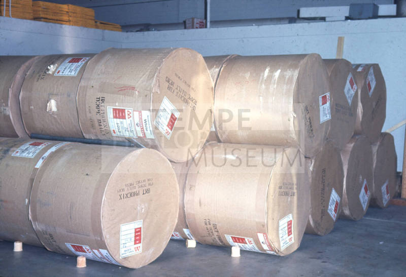 Tempe Daily News Newsprint Rolls