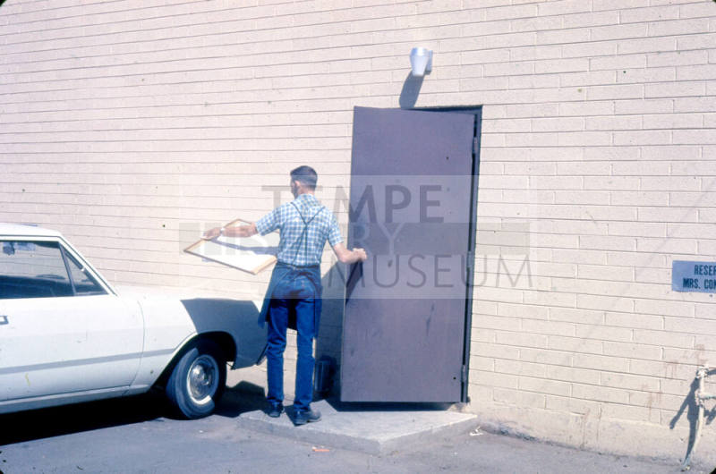 Tempe Daily News - Printer at Back Door