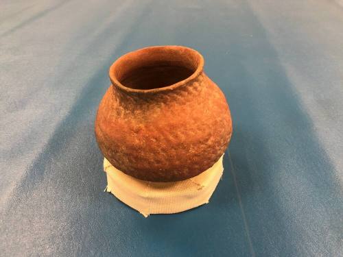 Red fingernail ceramic jar, Salado