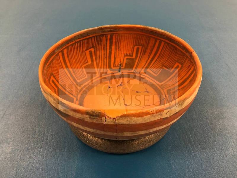 Ceramic polychrome bowl, possibly Anasazi or Zuni