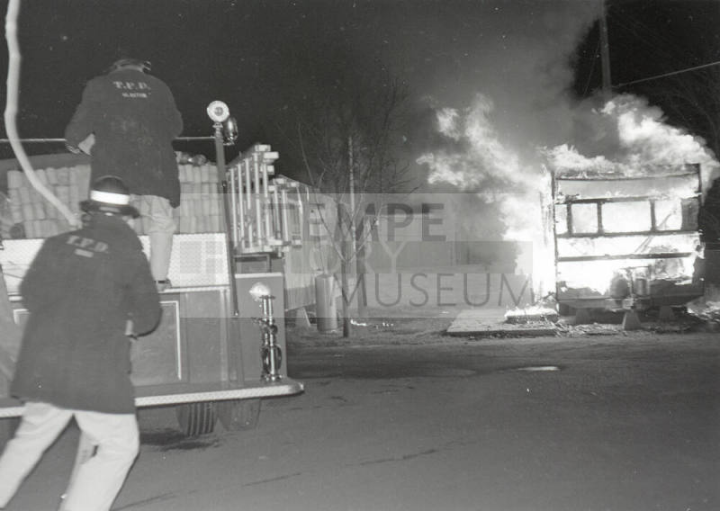 Trailer park fire, Tempe Fire Department