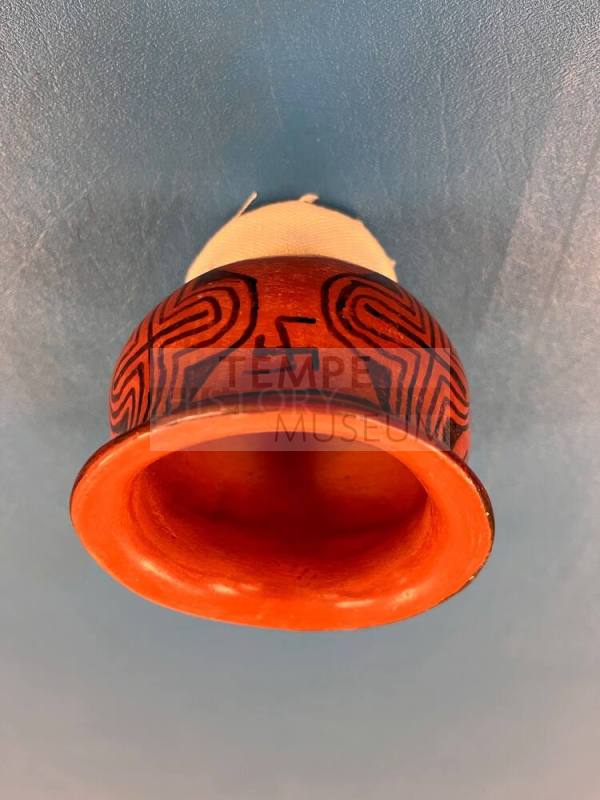 Ceramic bowl and ash tray, Native American, Maricopa, Pee Posh