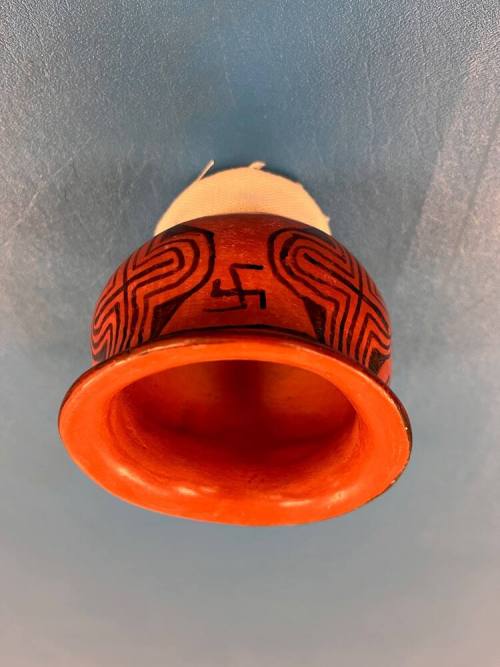 Ceramic bowl and ash tray, Native American, Maricopa, Pee Posh