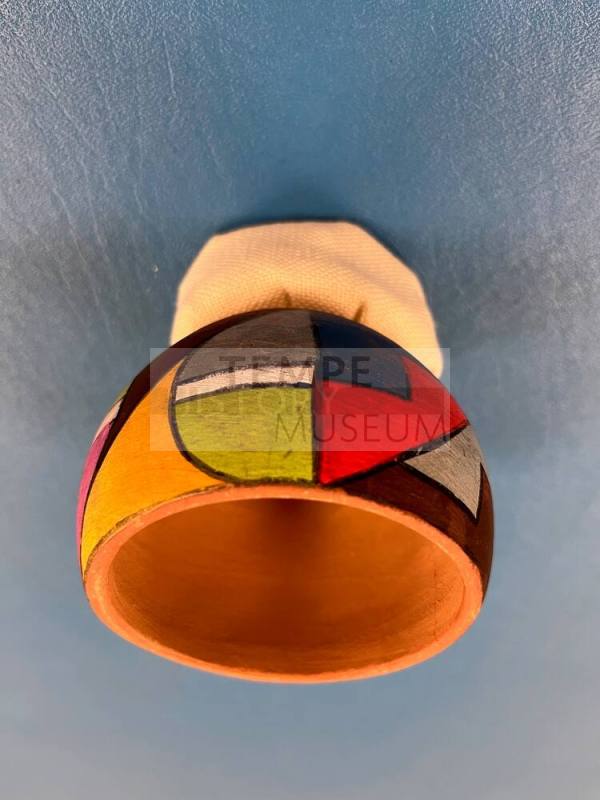 Multicolored Native American pot