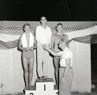 Swim Meet Award Ceremony, Tempe Beach Pool