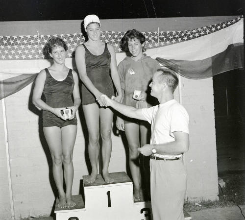 Swim Meet  Award Ceremony, Tempe Beach Pool