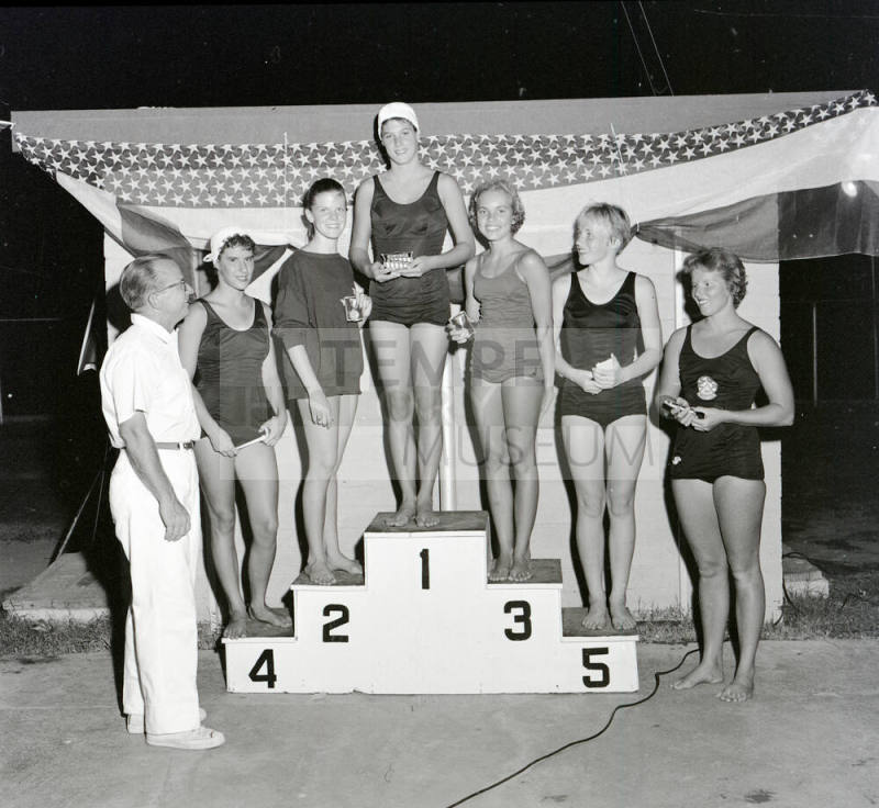 Swim Meet  Award Ceremony, Tempe Beach Pool