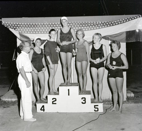 Swim Meet  Award Ceremony, Tempe Beach Pool