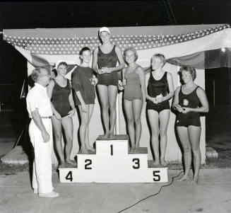 Swim Meet  Award Ceremony, Tempe Beach Pool