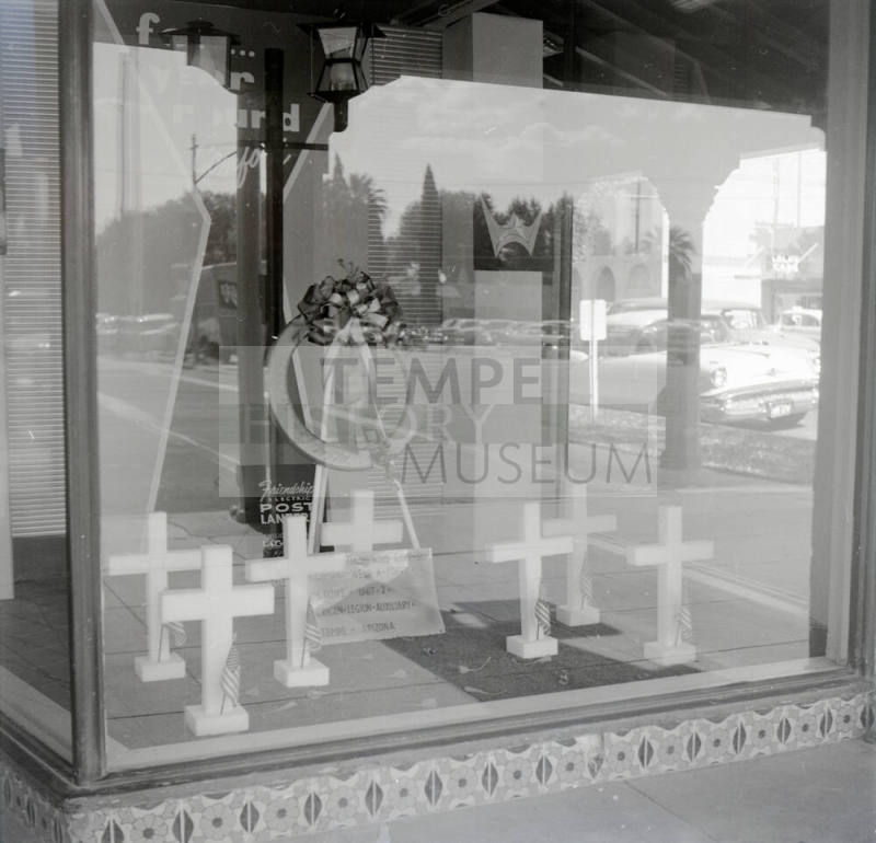 American Legion Soldier Memorial Window Display