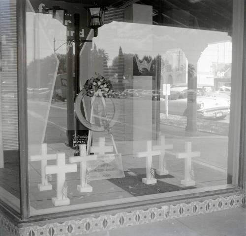 American Legion Soldier Memorial Window Display