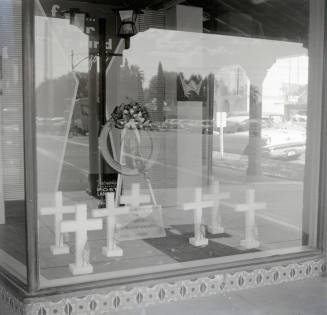 American Legion Soldier Memorial Window Display