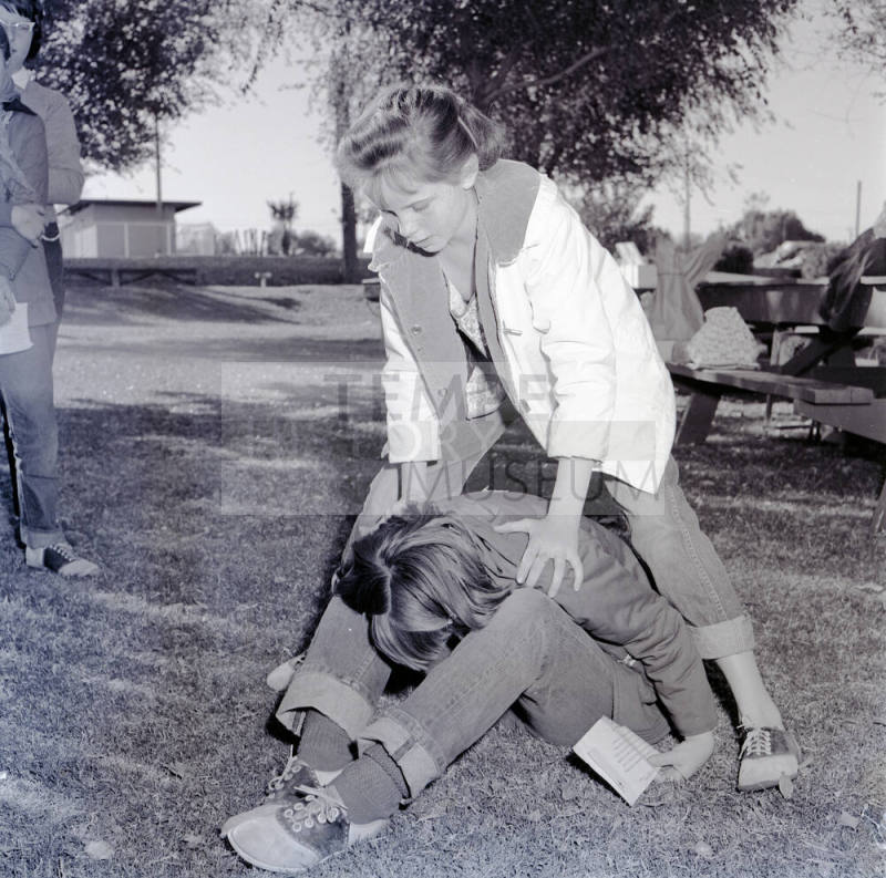 Girl Scouts at a Day Camp
