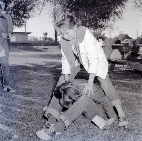 Girl Scouts at a Day Camp