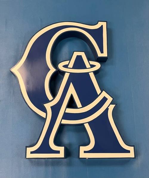 California Angels team sign