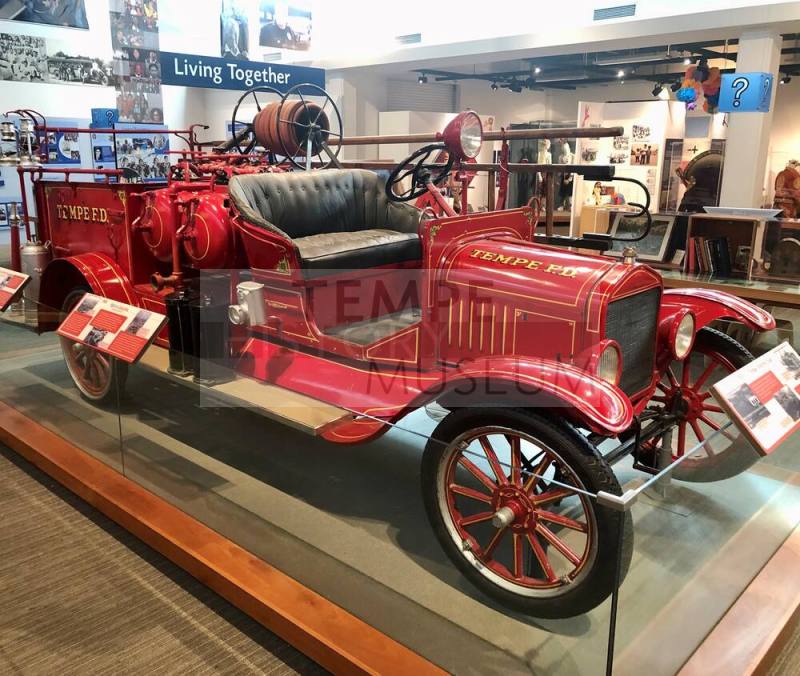 Chemical and hose fire truck