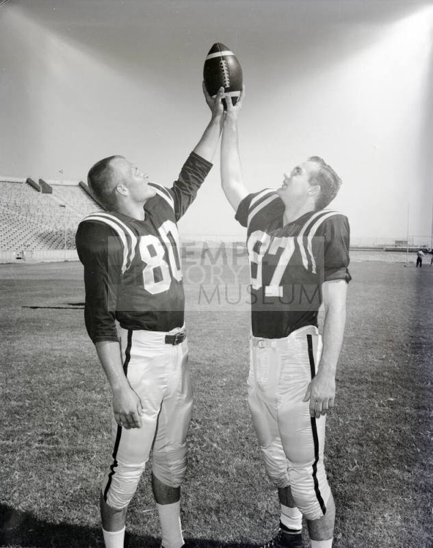 Two Football Players at Sun Devil Stadium