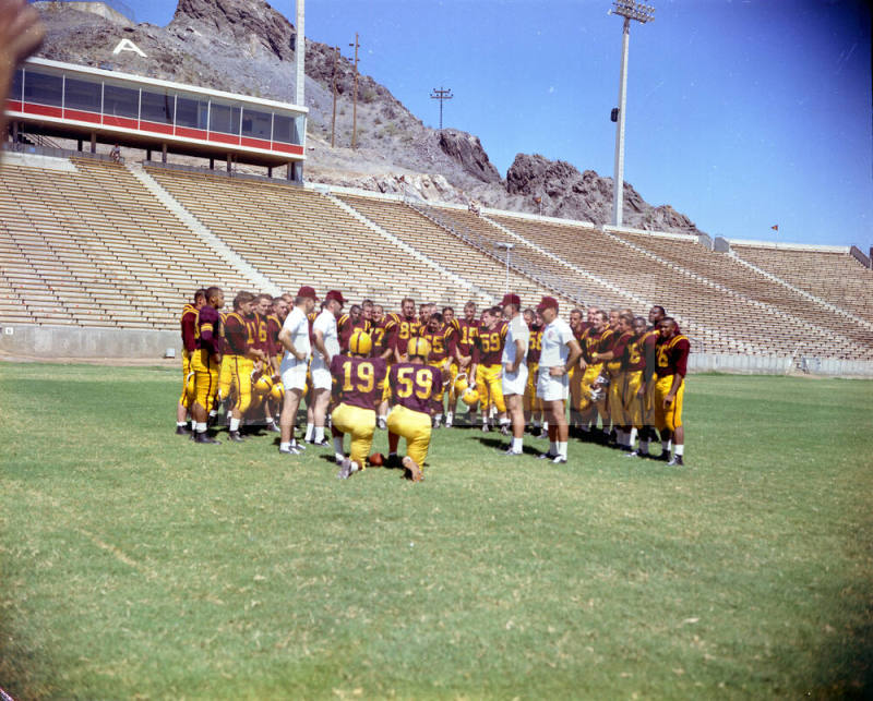 Arizona State Football Players - Sun Devil Stadium
