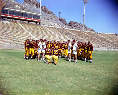 Arizona State Football Players - Sun Devil Stadium