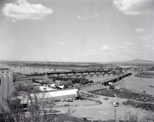 Tempe Mill Avenue Bridge and Salt River Flooding