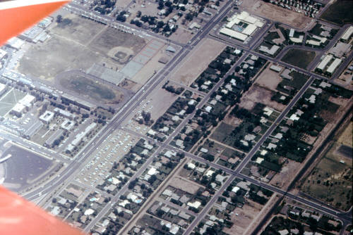 Aerial photo of Apache Blvd