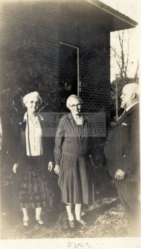 Snapshot of Dr. Fenn J Hart with Rosa Brown Hart and an unknown female