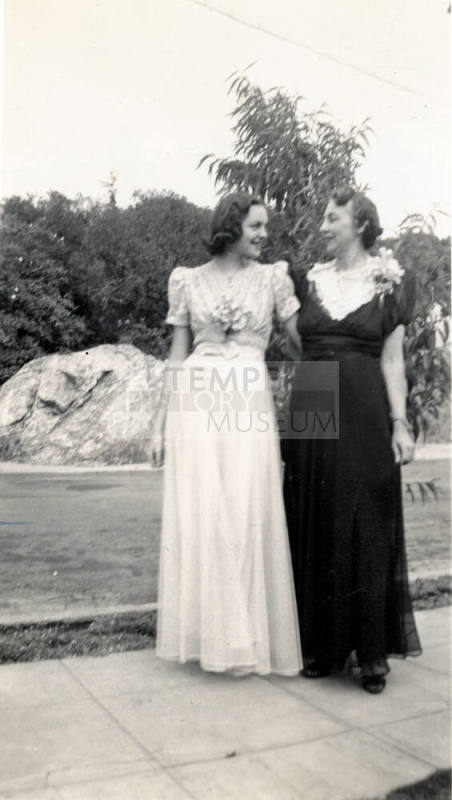 Rosemary Wilson with her mother Mildred Hart Wilson, daughter of Dr. Fenn J Hart, on Mildred's 25th Wedding Anniversary