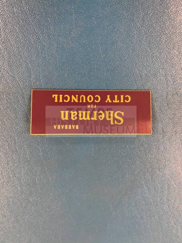 Barbara Sherman Campaign Tag
