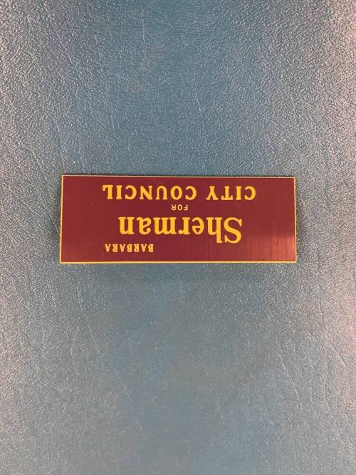 Barbara Sherman Campaign Tag