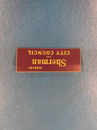 Barbara Sherman Campaign Tag