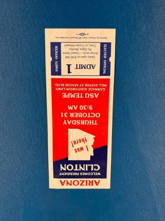 1996 Presidential Campaign Ticket