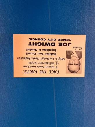 Joe Dwight City Council Campaign Flyer