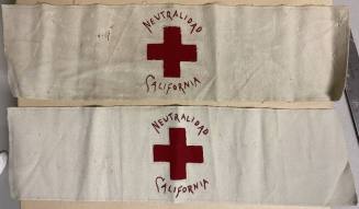California Red Cross armbands worn by Dr. Fenn J Hart, Tempe's first mayor, during his time serving as a Red Cross physician and combat surgeon in Manila during the Spanish-American and Philippine Wars from 1898 - 1900