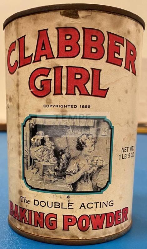 Clabber Girl baking powder canister