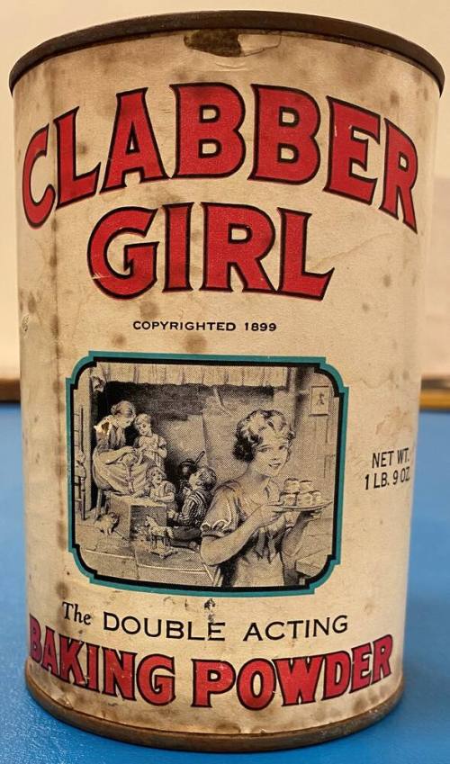 Clabber Girl baking powder canister