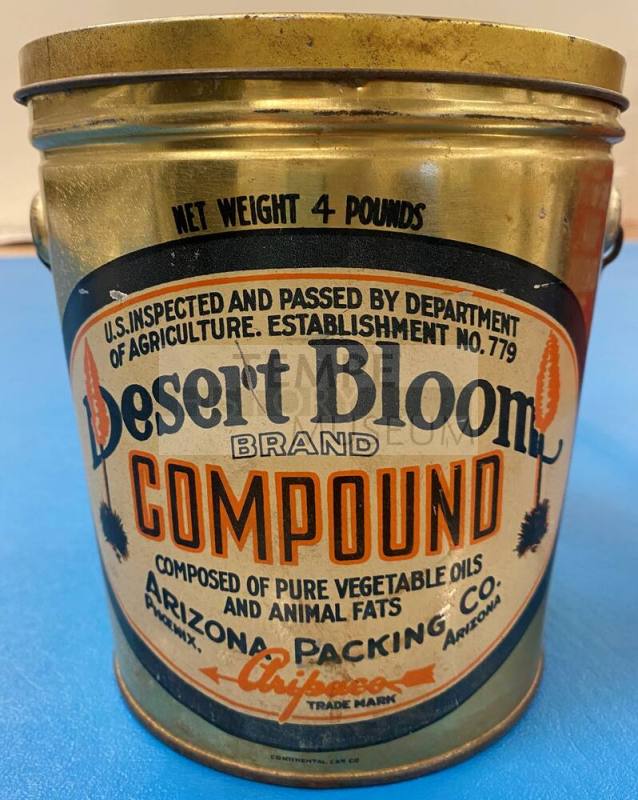Can for Tovrea's Desert Bloom shortening