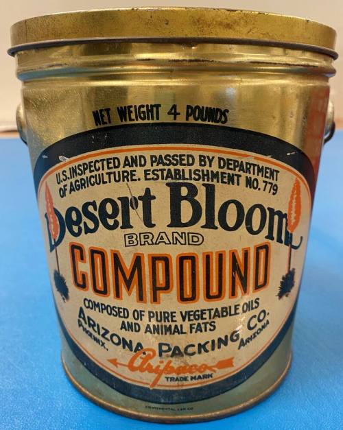 Can for Tovrea's Desert Bloom shortening