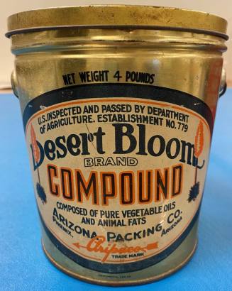 Can for Tovrea's Desert Bloom shortening