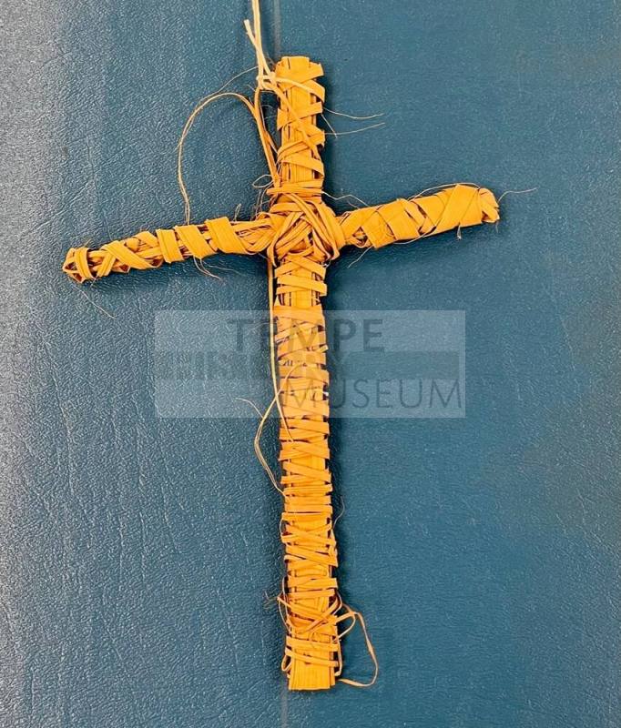 Woven Palm Frond Cross