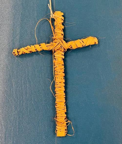Woven Palm Frond Cross