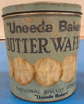 Uneeda Bakers brand Butter Wafers canister