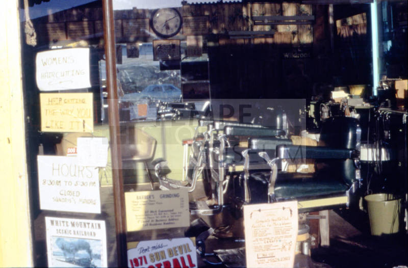 Slide-Exterior View of Al Barber's Barber Shop