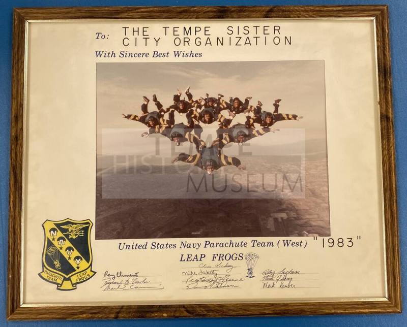 Sister Cities Program History - US Navy Parachute Team