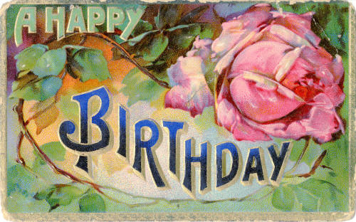 Postcard- A Happy Birthday