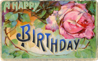 Postcard- A Happy Birthday