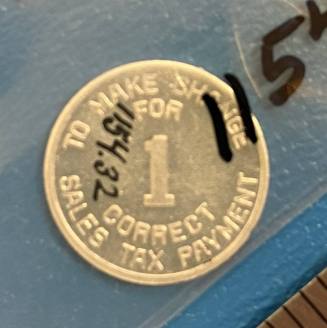 Arizona State Tax Commission token